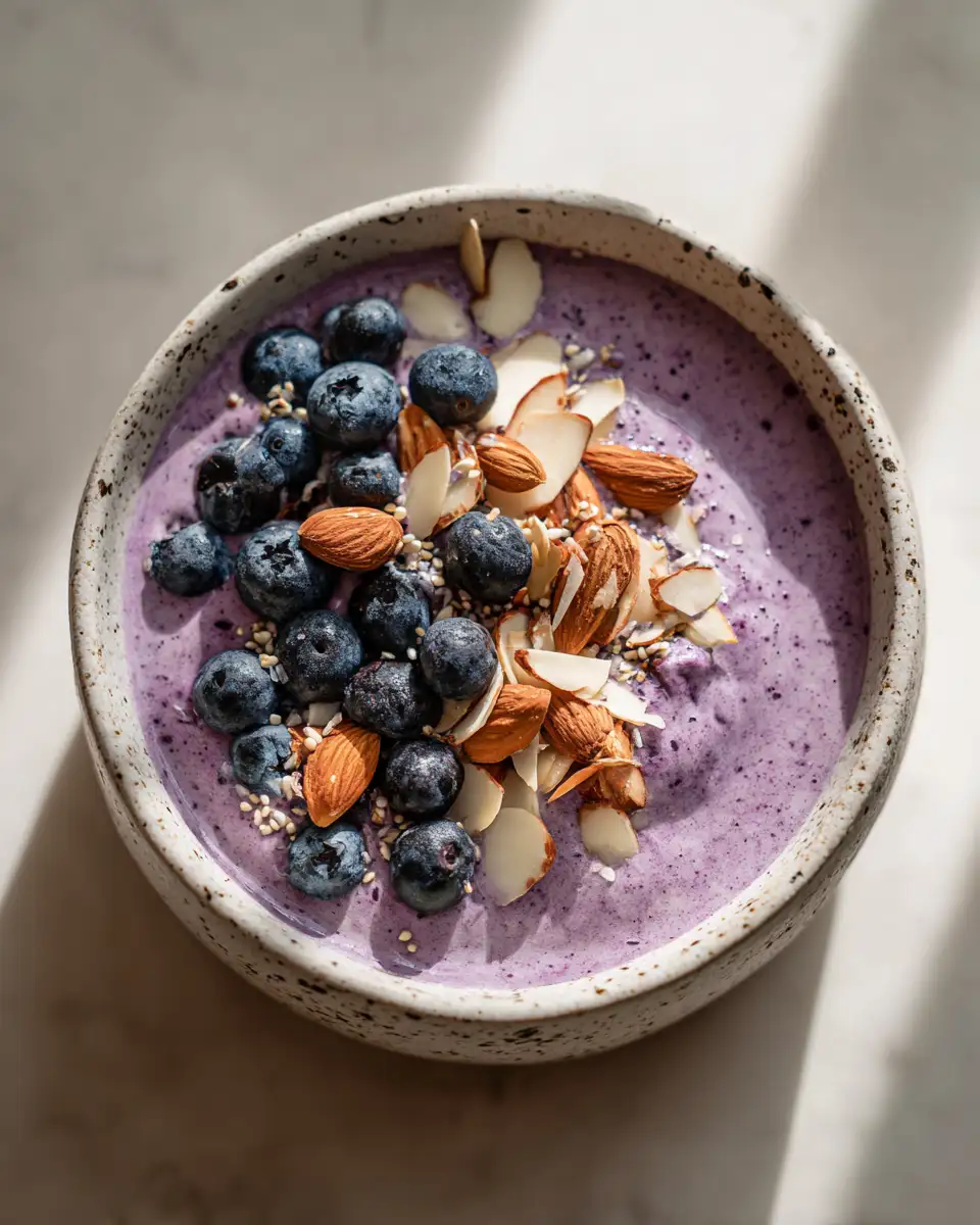 Final dish - Bursting with Flavor: Blueberry Almond Smoothie Bliss