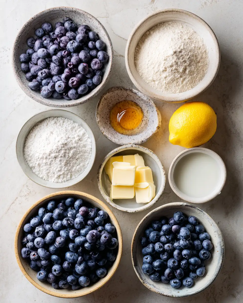 Ingredients for Effortless Blueberry Bliss: Your Go-To Easy Dessert Recipe