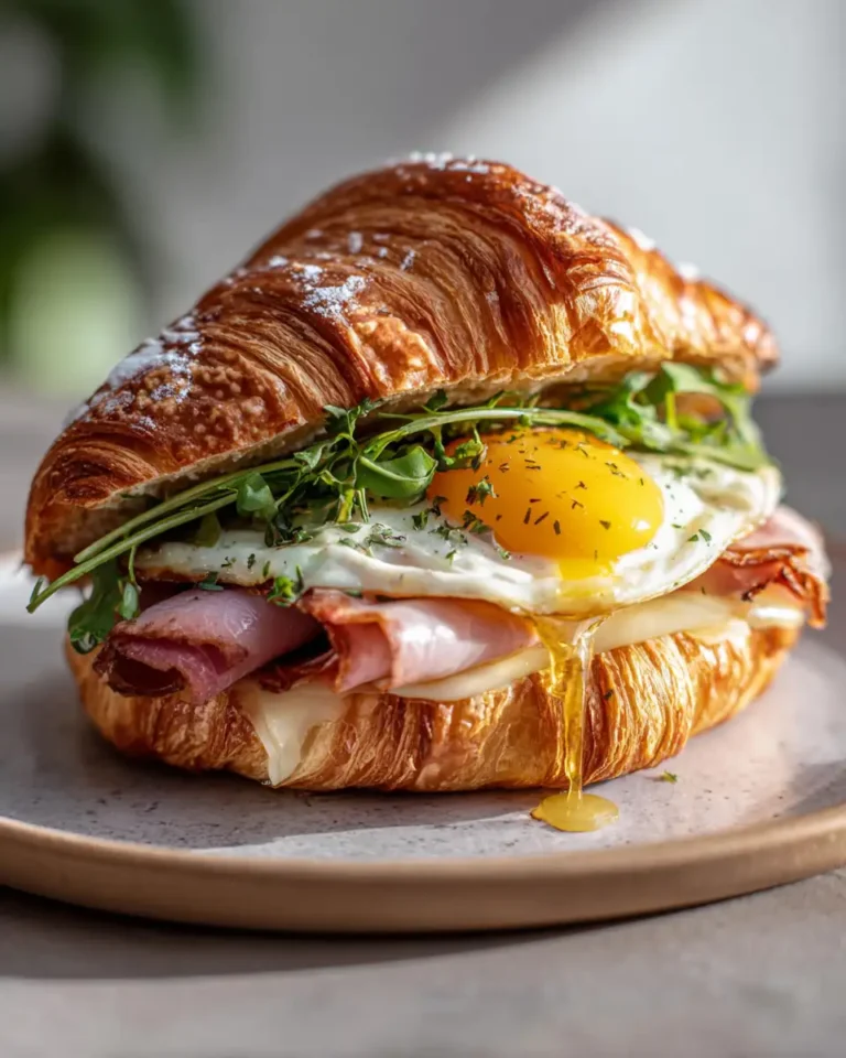 Irresistible Breakfast Croissant Melt with Honey Butter Delight - Featured Image