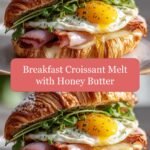 Irresistible Breakfast Croissant Melt with Honey Butter Delight