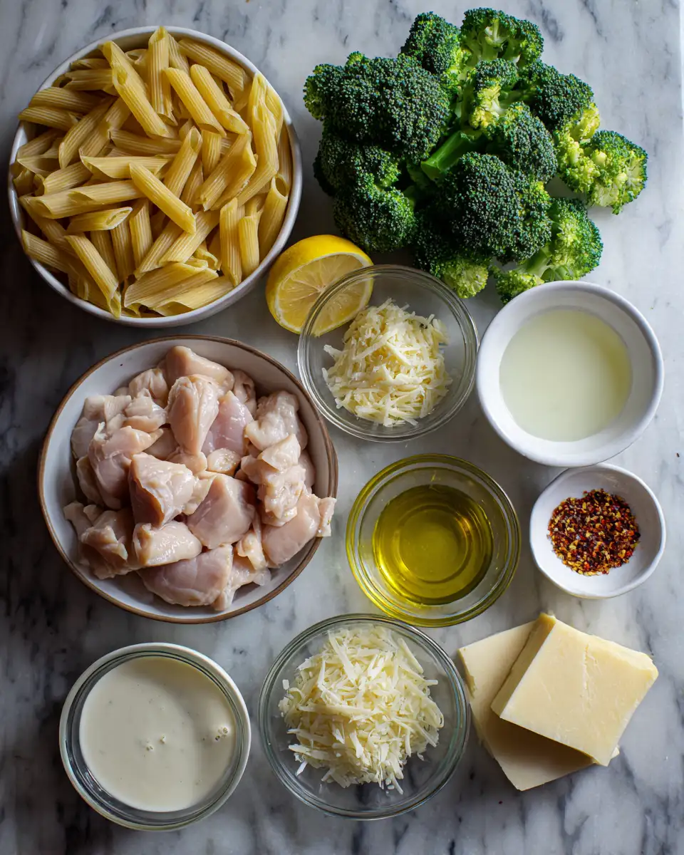 Ingredients for Broccoli and Chicken Penne: A Deliciously Simple Weeknight Wonder