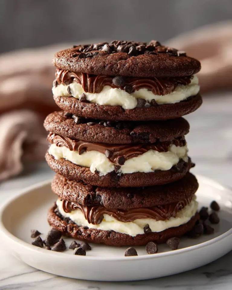 Decadent Delight: Brownie Cookie Dough Sandwich Cookies - Featured Image