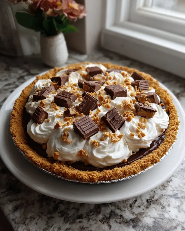 Decadent Delight: Irresistible Butterfinger Pie with Peanut Butter - Featured Image