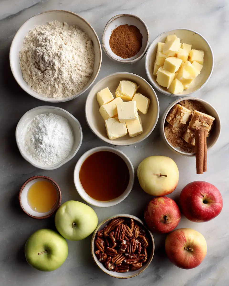 Ingredients for Irresistible Caramel Apple Cheesecake Bars: Your New Fall Favorite