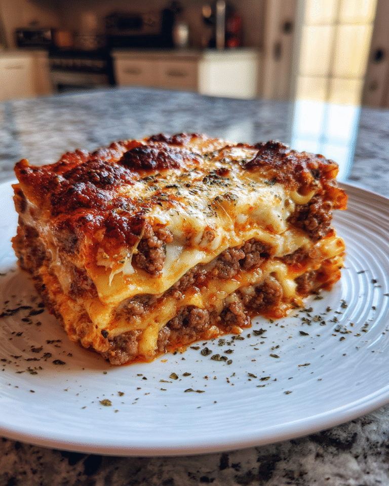 Cheeseburger Lasagna with Garlic and Parmesan: A Fusion Feast to Savor - Featured Image