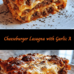Cheeseburger Lasagna with Garlic and Parmesan: A Fusion Feast to Savor