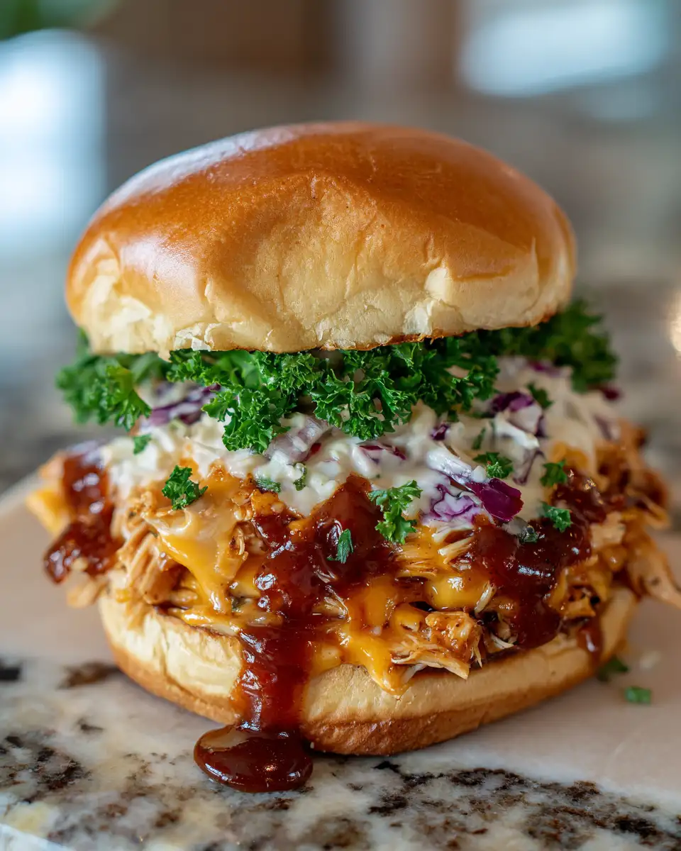 Final dish - Savor the Southern Flavors: Chicken Chopped Sandwich with Alabama BBQ Sauce