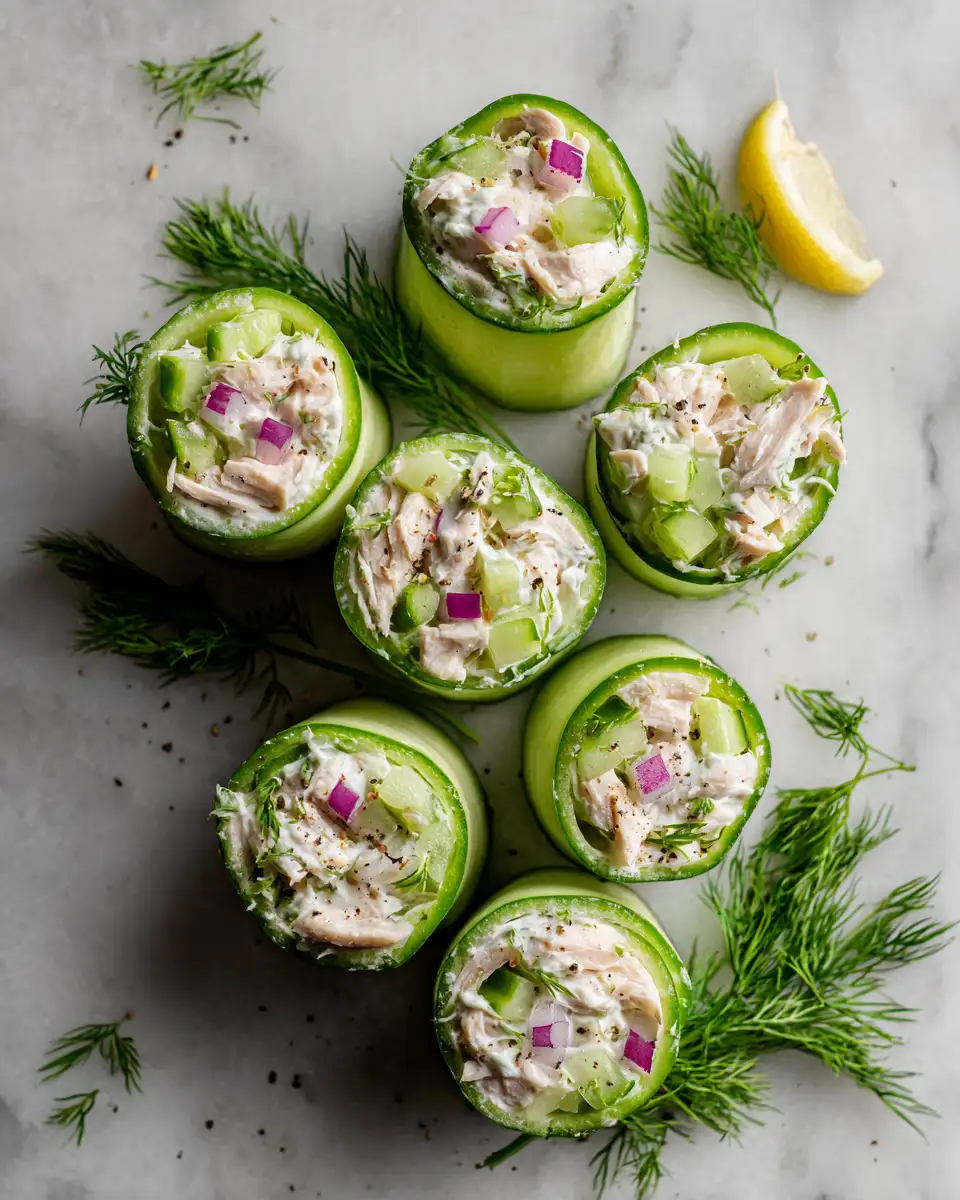 Ingredients for Fresh and Flavorful: Discover the Delight of Chicken Salad Cucumber Rolls