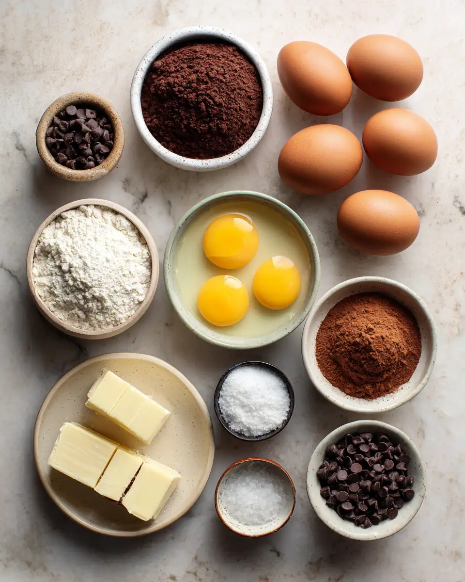 Ingredients for Irresistibly Easy Chocolate Dessert Recipe You Can Whip Up Today