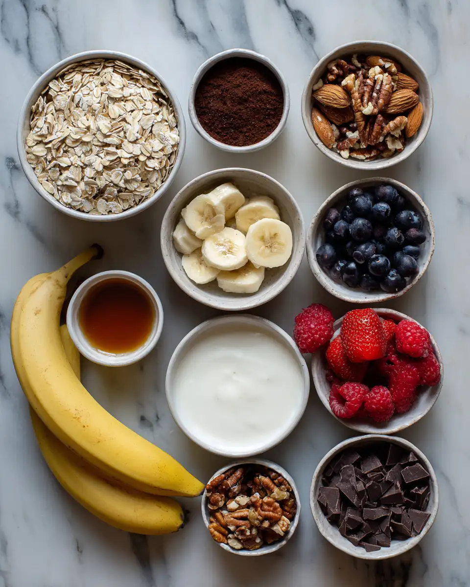 Ingredients for Indulge Your Morning with a Decadent Chocolate Granola Yogurt Bowl