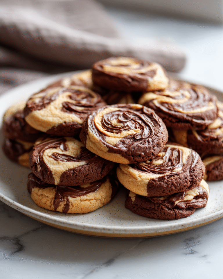 Indulge in Bliss with Irresistible Chocolate Peanut Butter Swirl Cookies - Featured Image