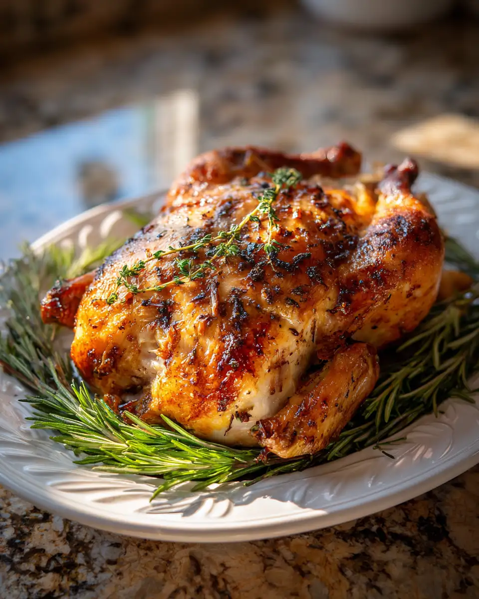 Final dish - Savor the Season with Cider Brined Roast Chicken Perfection