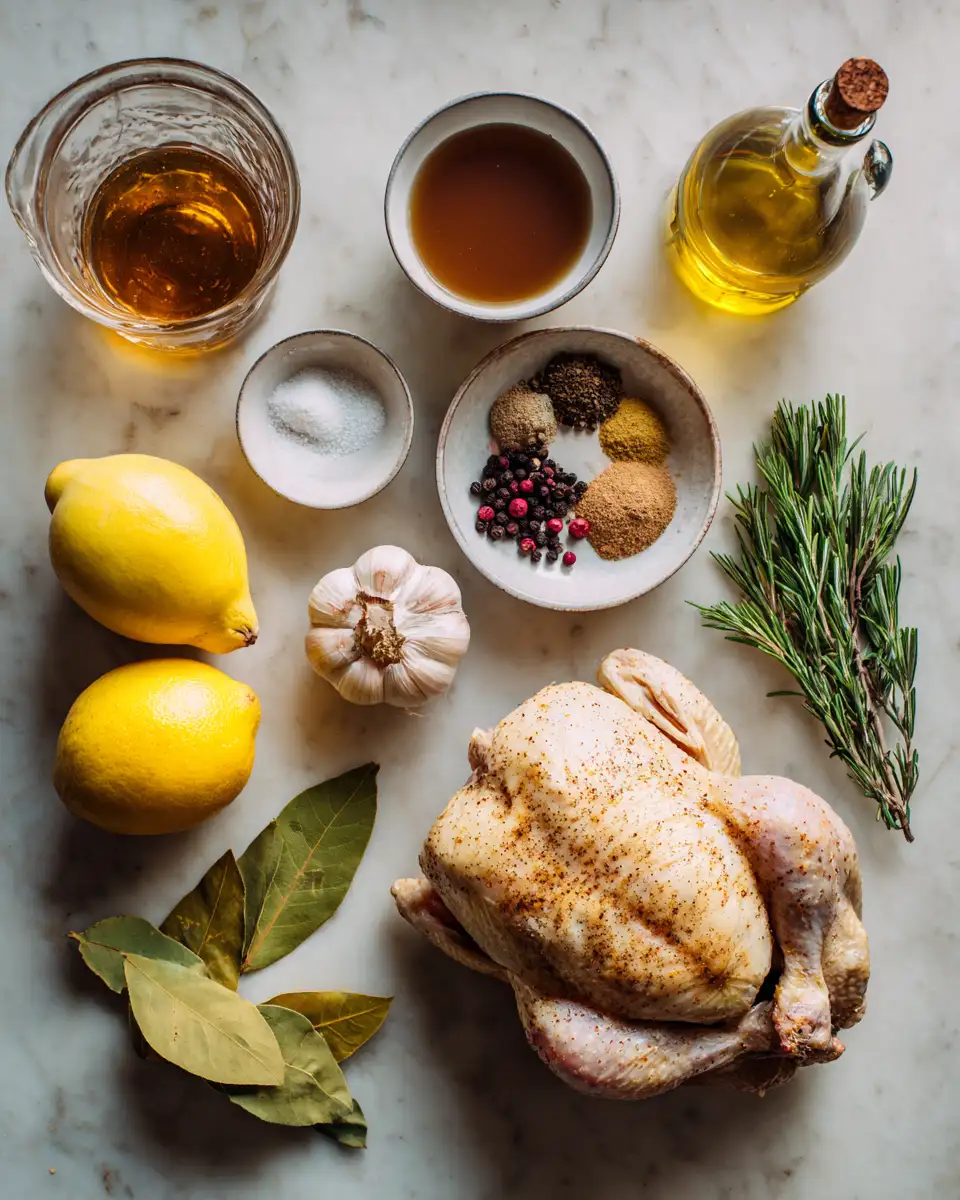 Ingredients for Savor the Season with Cider Brined Roast Chicken Perfection