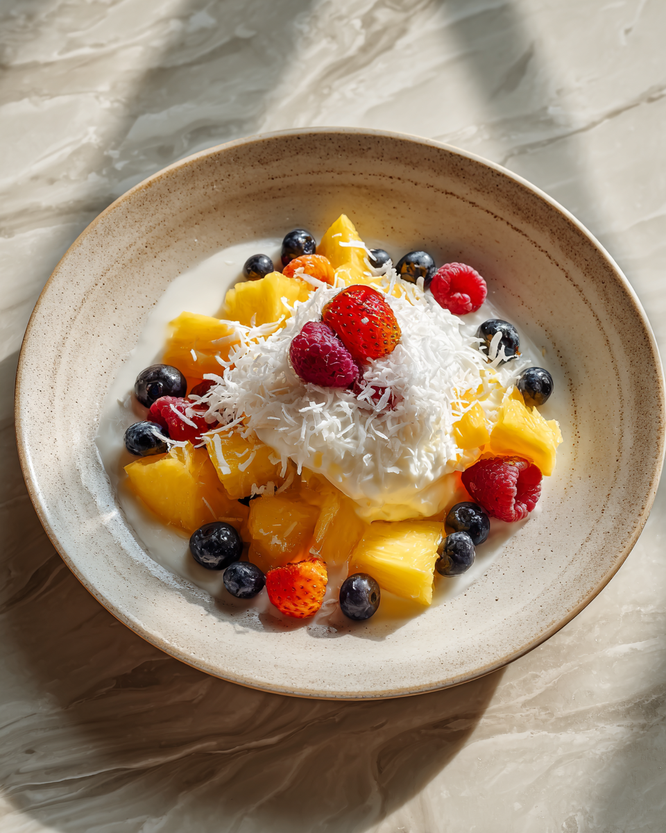 Indulge in Tropical Bliss with Coconut Cream Lush 6 Final dish - Indulge in Tropical Bliss with Coconut Cream Lush