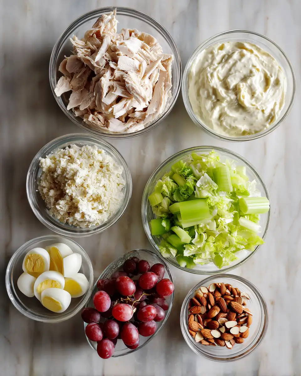 Ingredients for Unlocking the Secret to Irresistible Costco Chicken Salad