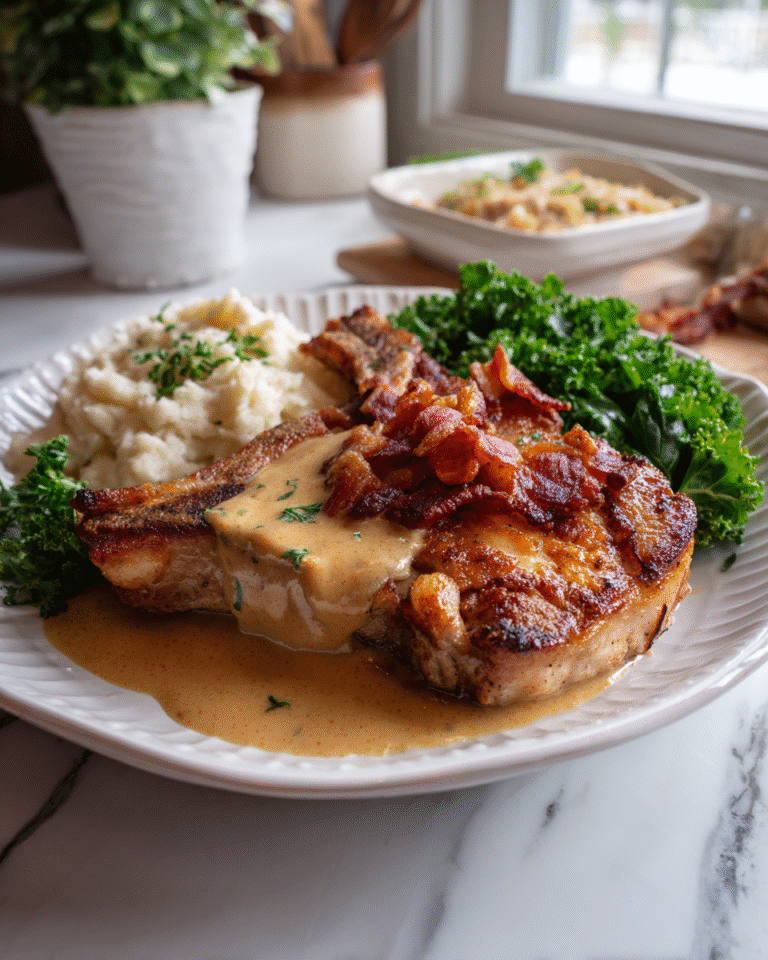 Indulge in Southern Comfort: Country Fried Pork Chops with Bacon Gravy - Featured Image