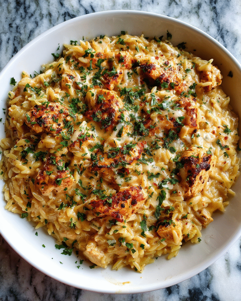 Savor the Spice: Creamy Cajun Chicken Orzo Bake Delight - Featured Image