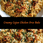Savor the Spice: Creamy Cajun Chicken Orzo Bake Delight