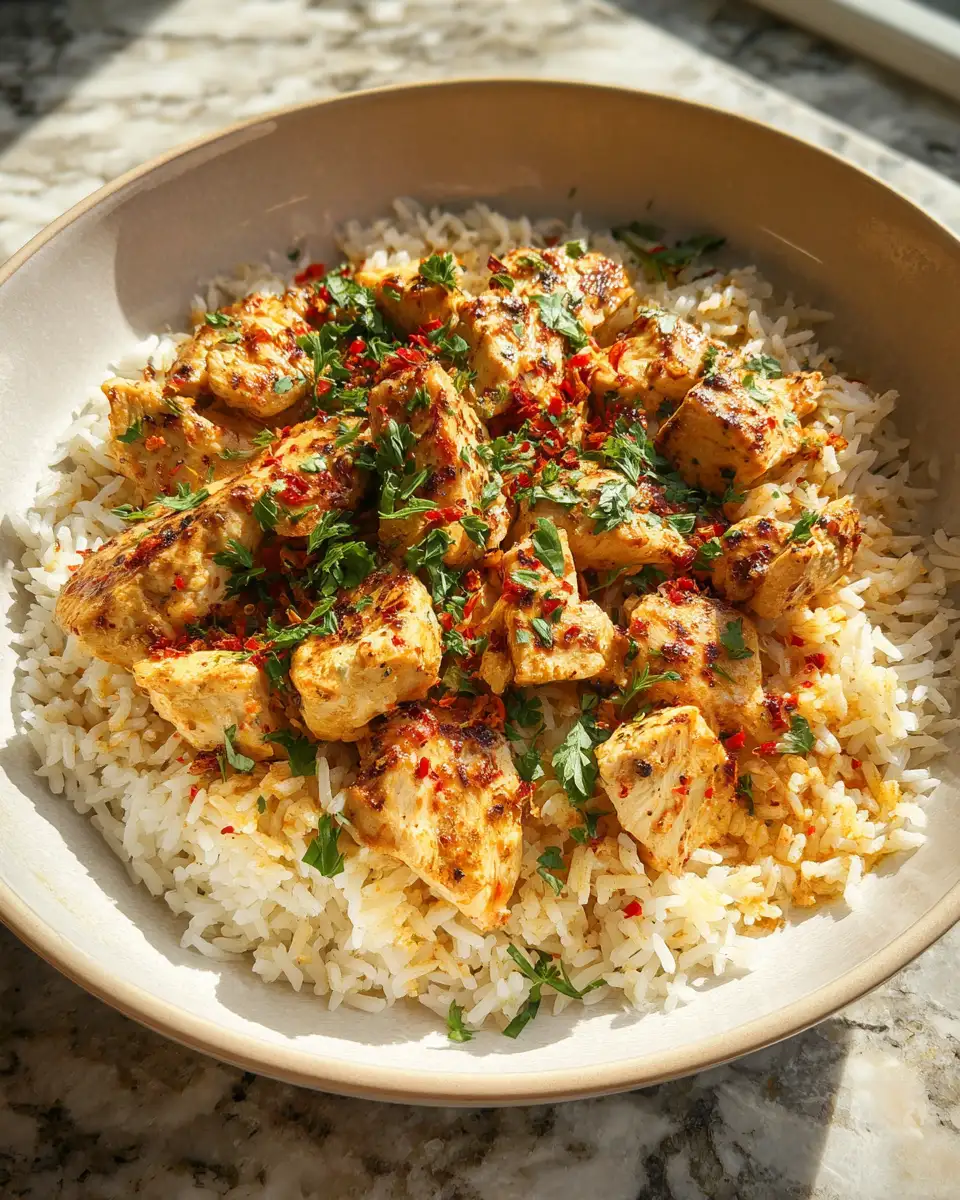 Final dish - Spice Up Your Dinner with Irresistibly Creamy Cajun Chicken Rice