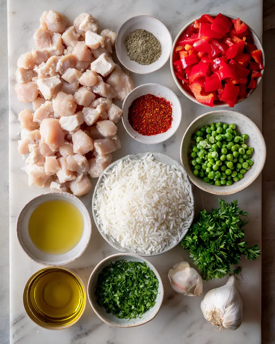 Ingredients for Spice Up Your Dinner with Irresistibly Creamy Cajun Chicken Rice