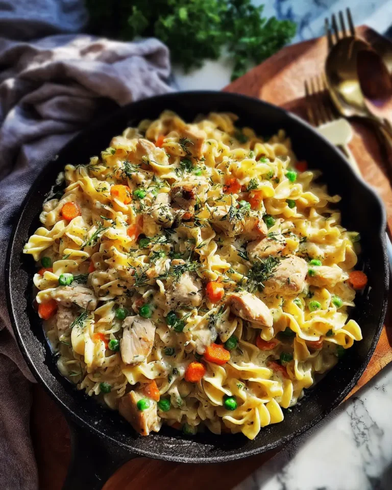 One-Pan Wonder: Irresistible Creamy Chicken Noodle Skillet - Featured Image