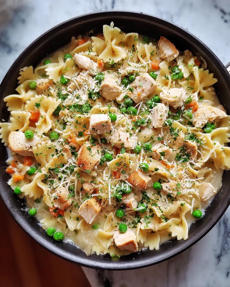Ingredients for One-Pan Wonder: Irresistible Creamy Chicken Noodle Skillet