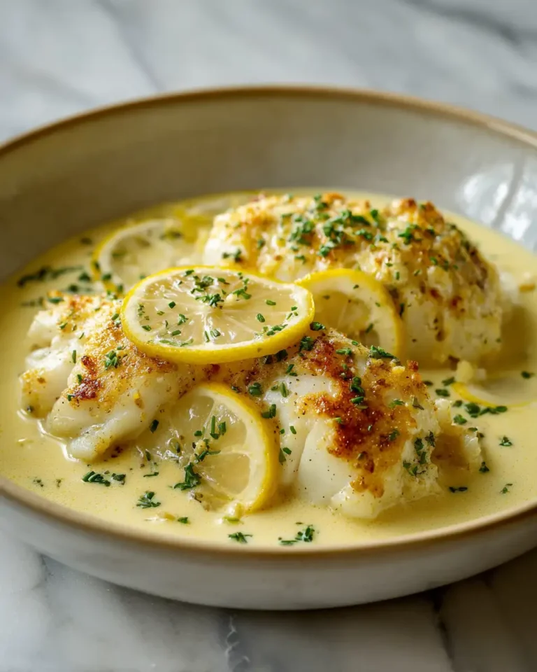 Irresistibly Zesty: Creamy Coconut Lemon Baked Cod Recipe - Featured Image