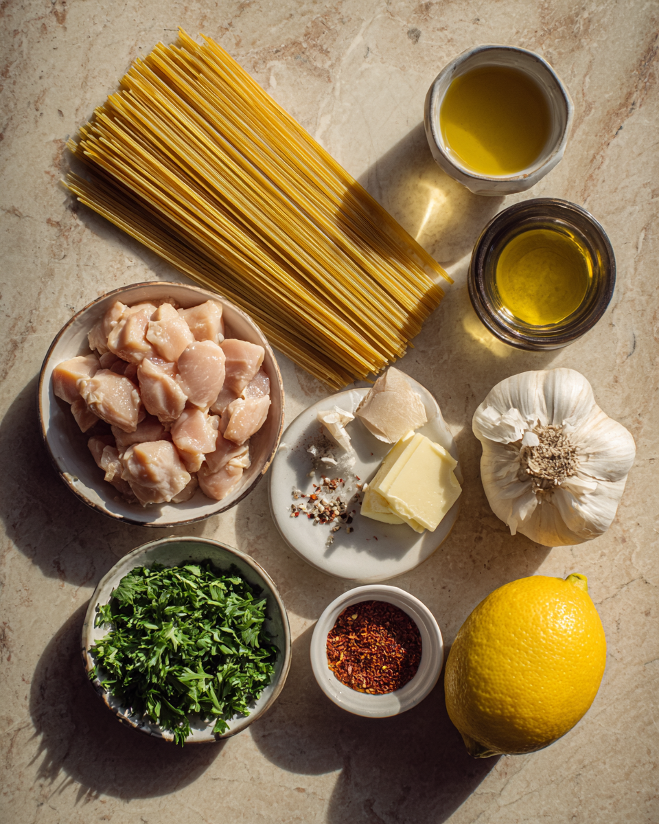 Ingredients for Creamy Cowboy Butter Chicken Linguine: A Wild West Culinary Adventure