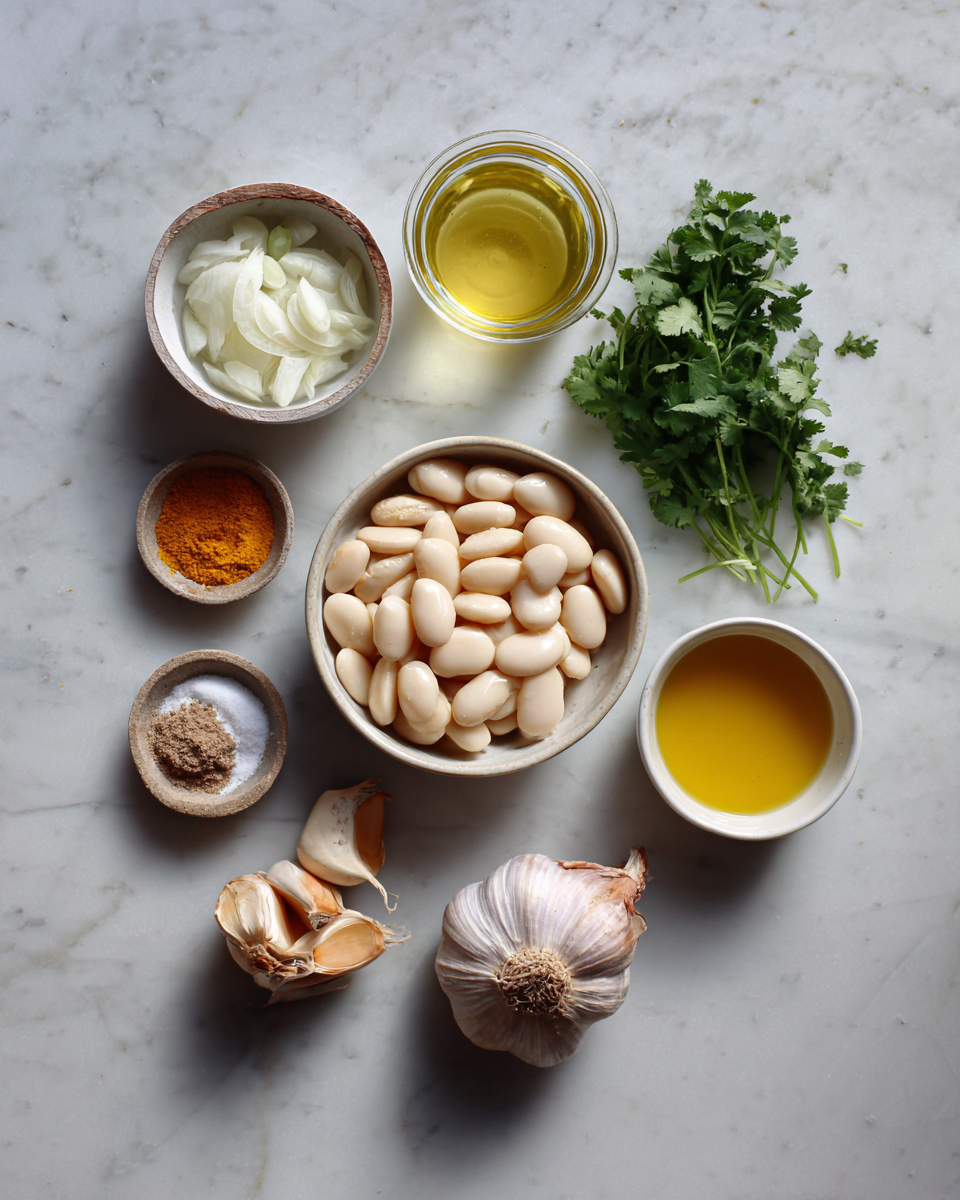 Ingredients for Decadent Delight: Dive into Creamy Curried Butter Beans