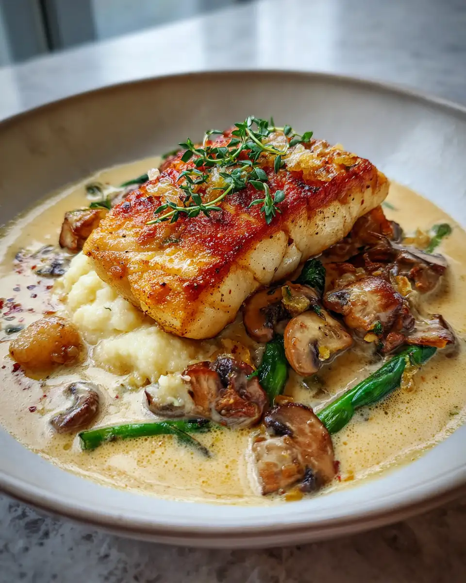 Final dish - Dive Into Decadence with the Ultimate Creamy Fish Dinner