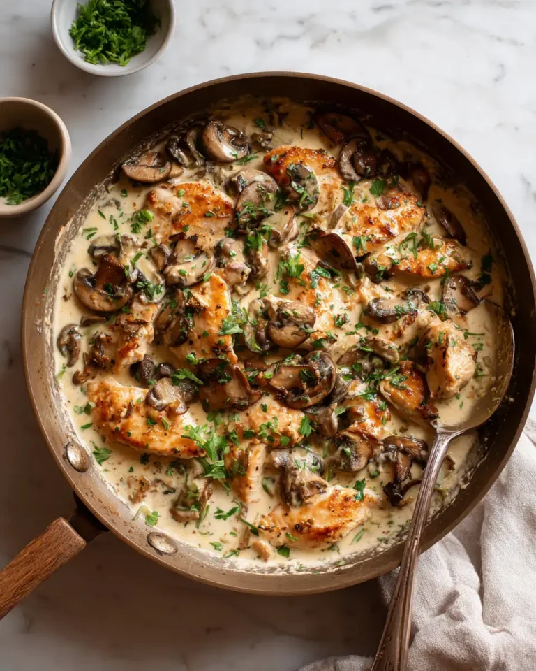 Savor the Flavor: Creamy Mushroom Chicken Skillet Delight - Featured Image