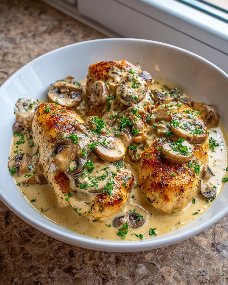 Ingredients for Savor the Flavor: Creamy Mushroom Chicken Skillet Delight