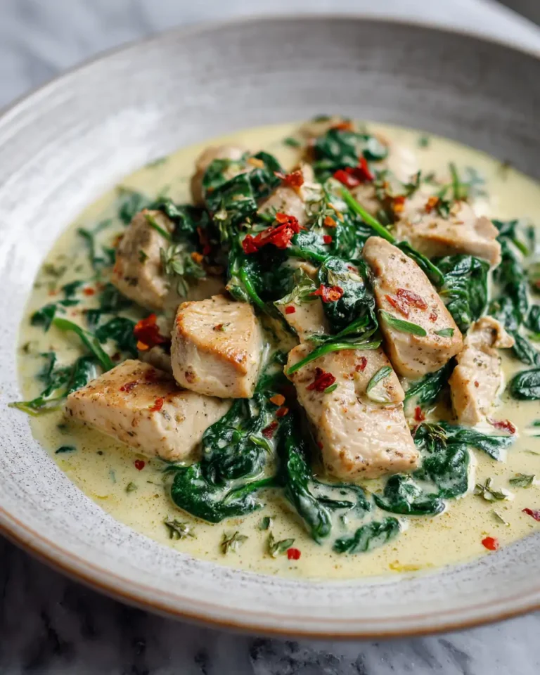 Irresistibly Creamy Spinach Chicken Dinner Delight - Featured Image