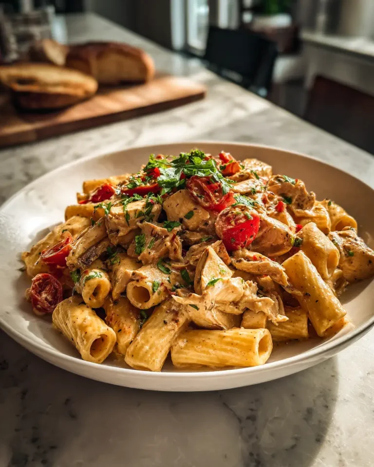 Indulge in the Irresistible Flavors of Creamy Tuscan Chicken Pasta - Featured Image