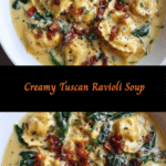 Indulge in the Ultimate Comfort: Creamy Tuscan Ravioli Soup Extravaganza