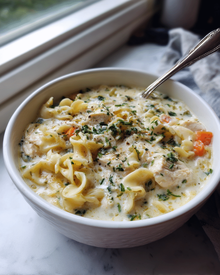 Cozy Up with a Bowl of Creamy White Chicken Lasagna Soup - Featured Image