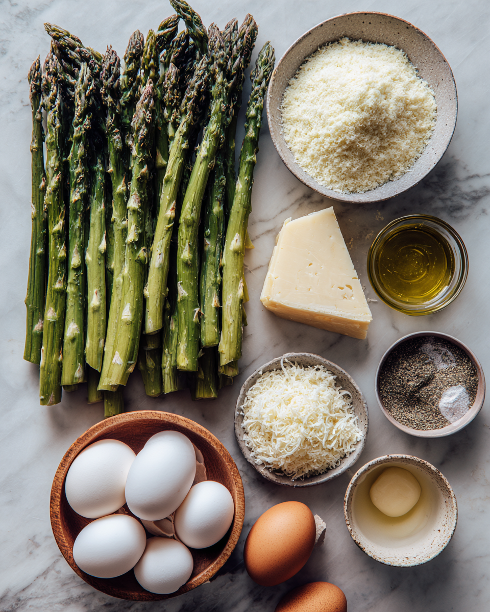 Ingredients for Crispy Asparagus Asiago Spears: Elevate Your Side Dish Game