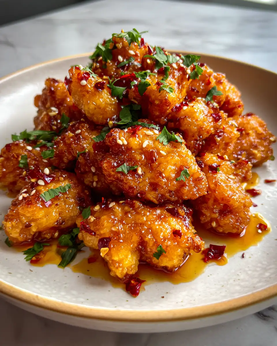 Final dish - Sizzle and Spice Crispy Bang Bang Chicken Delight