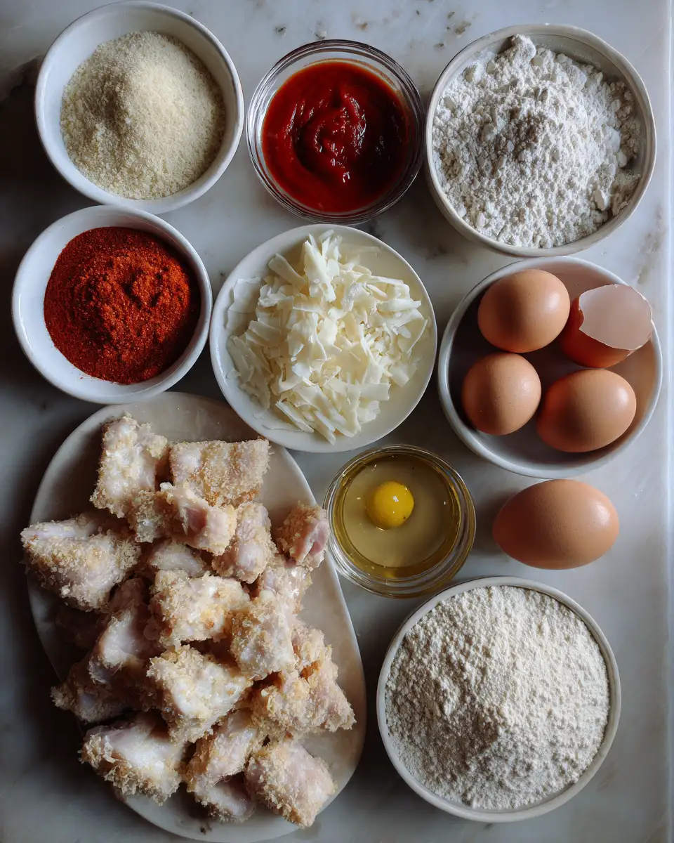 Ingredients for Sizzle and Spice Crispy Bang Bang Chicken Delight