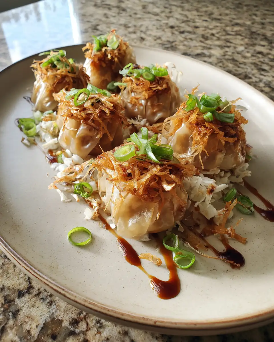 Final dish - Crispy Rice Paper Dumplings: A Crunchy Twist on Tradition