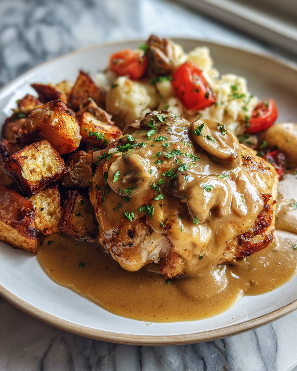 Final dish - Effortless Comfort: Crockpot Chicken and Gravy Magic