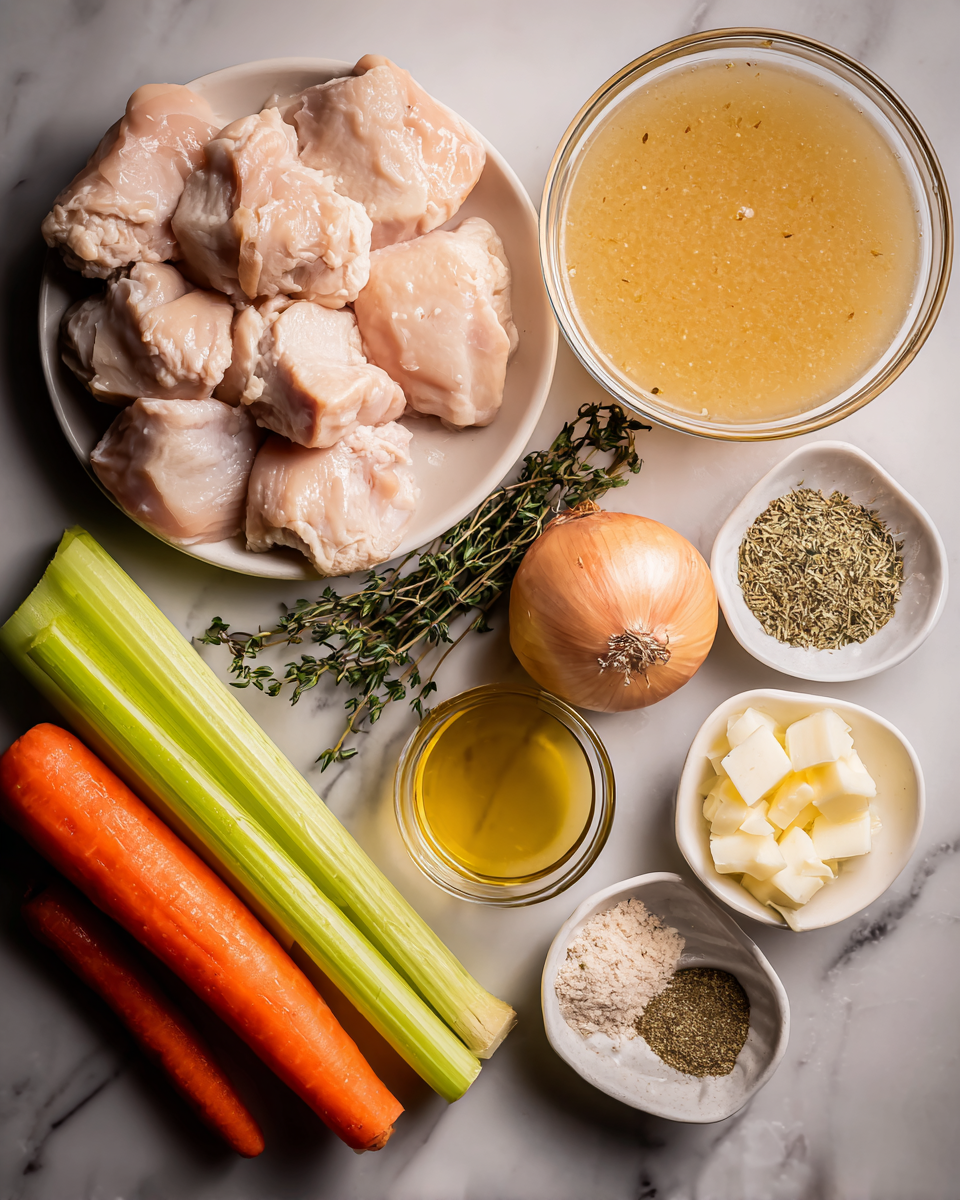 Ingredients for Effortless Comfort: Crockpot Chicken and Gravy Magic