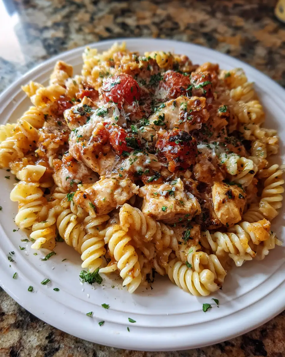 Final dish - Crockpot Olive Garden Chicken Pasta: The Ultimate Copycat Comfort Recipe