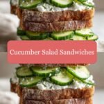 Crunchy Cucumber Salad Sandwiches: A Refreshing Bite of Summer