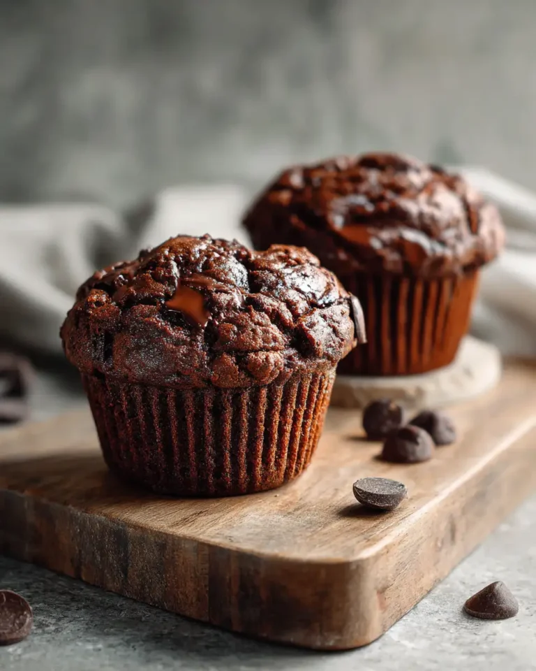 Indulge in Decadence with Irresistible Double Chocolate Muffins - Featured Image