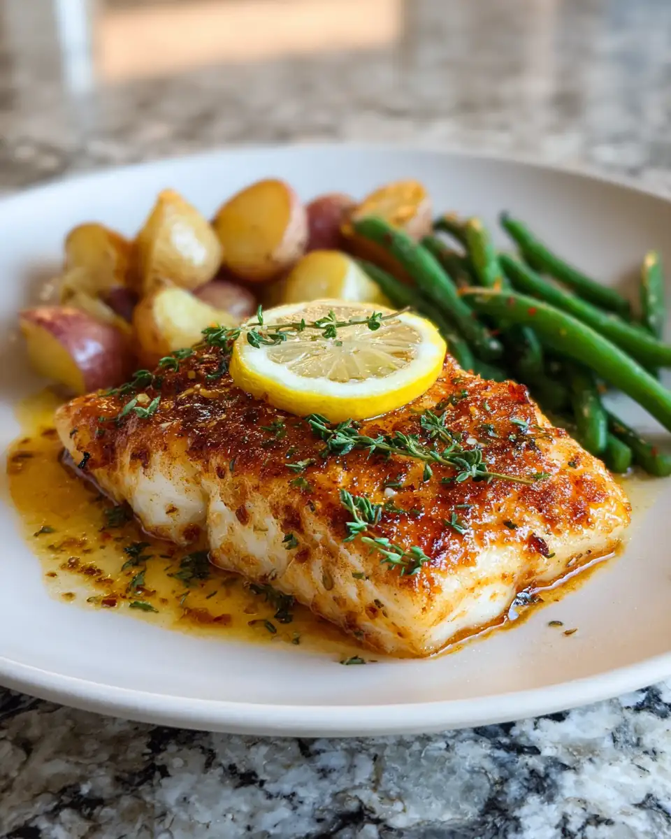 Final dish - Effortless Flavors: Your Go-To Easy Fish Dinner Recipe
