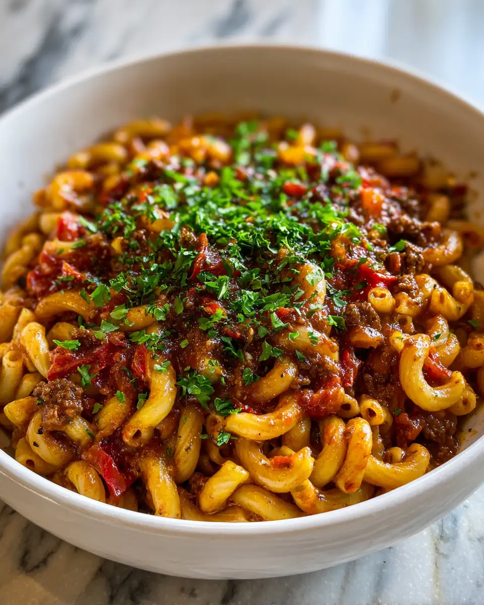 Final dish - Effortless Flavors: Easy One-Pot American Goulash for Cozy Nights