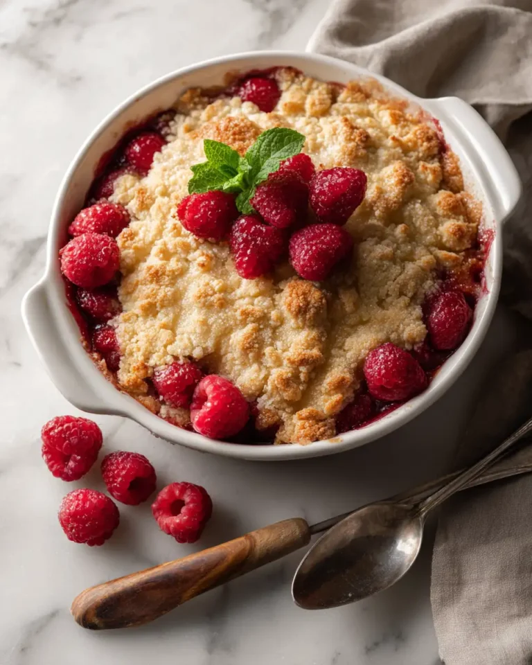 Effortless Delight: Whip Up an Easy Peach and Raspberry Cobbler - Featured Image