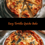 Effortless Brunch Delight: Easy Tortilla Quiche Bake