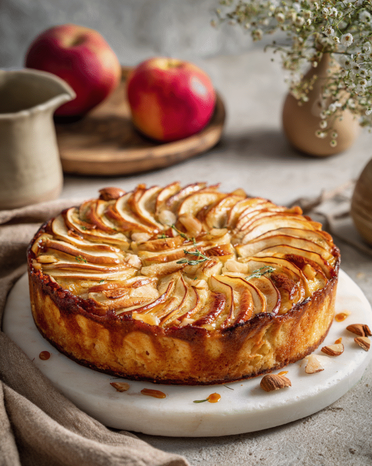Delight in the Magic of French Apple Invisible Cake - Featured Image